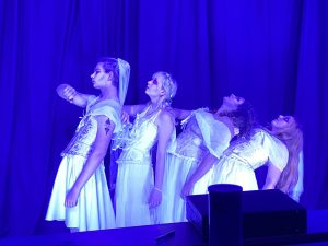 A snippet of the physical theatre-style movement performed by Dracula's vampire brides.